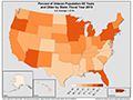 Thumbnail of the Percent of Veteran Population 65 Years and Older map Thumbnail of the Percent of Veteran Population 65 Years and Older map